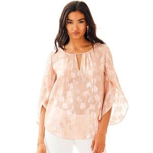 NWT Lilly Pulitzer metallic palm tree top